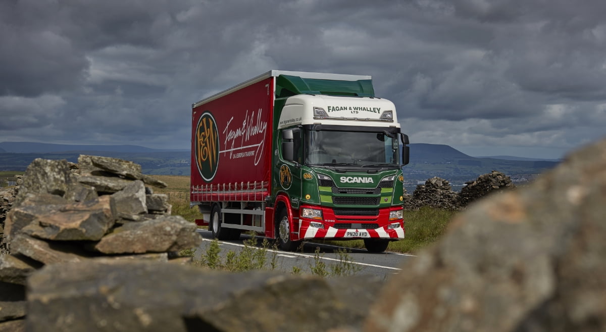 Fagan & whalley vehicle on the road, symbolising an hgv driver shortage