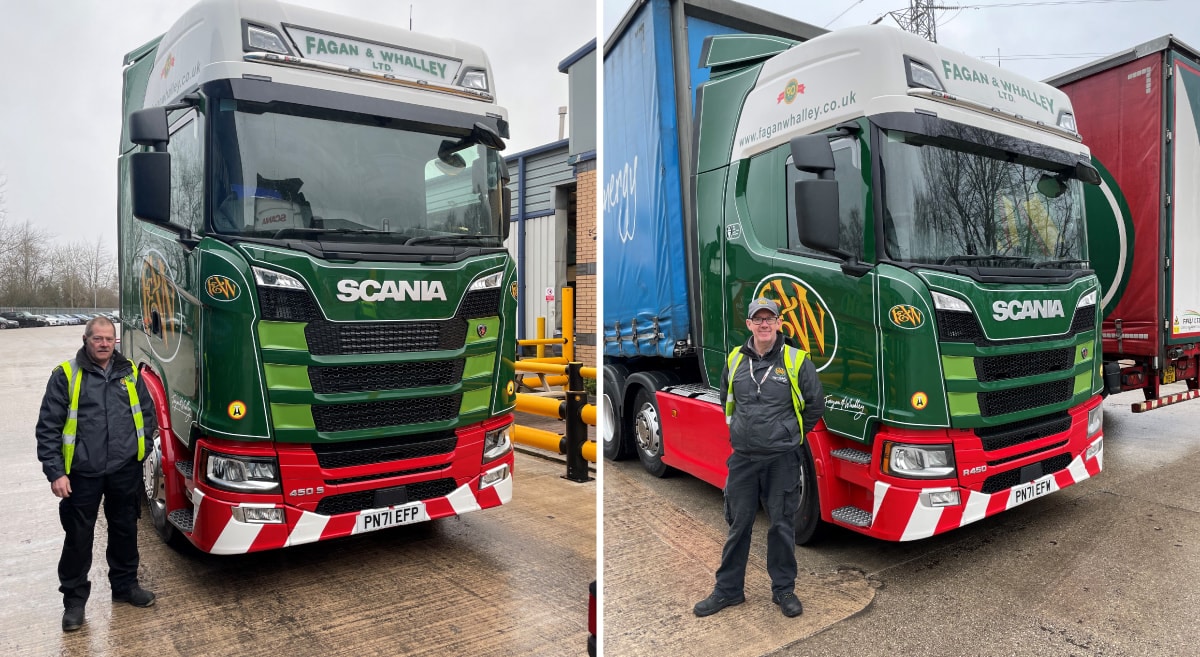 Keith and john with their vehicles