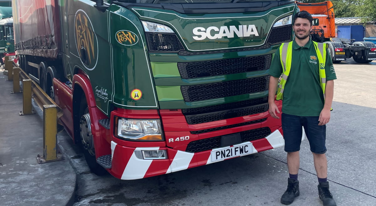 A new truck for our microlise top scorer