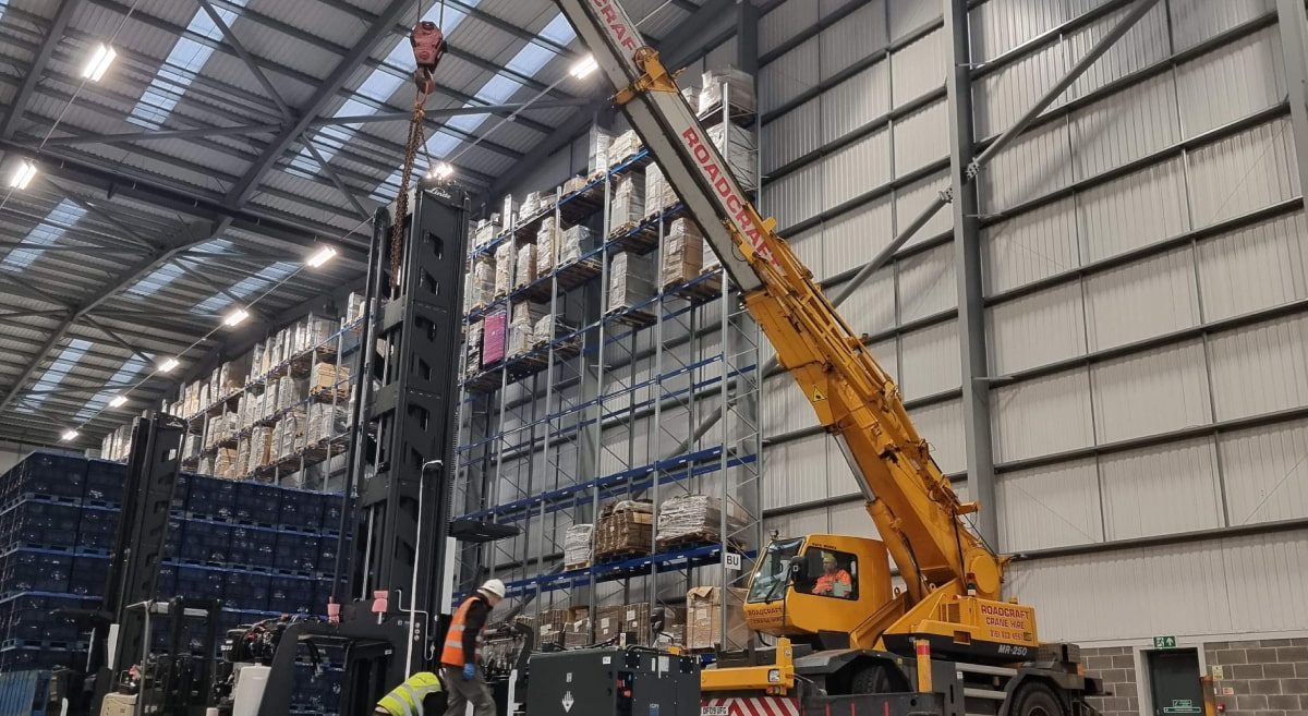 Vna at burnley bridge|installing vnas at burnley bridge warehouse|vnas at burnley bridge|vna|vna